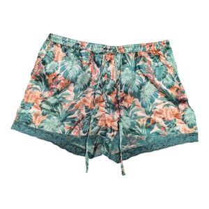 Tabitha Webb Silky Sleep Shorts Loungewear Tropical Print Size M